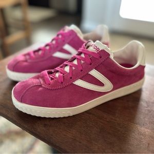 Tretorn Pink Suede Sneakers